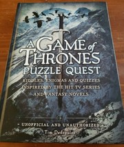 A Game of Thrones Puzzle Quest : Riddles, Enigmas &amp; Quizzes Inspired by the Tv - £4.00 GBP
