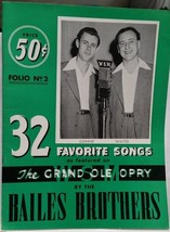 BAILES BROTHERS - ORIGINAL 1946 SONG FOLIO / SOUVENIR PROGRAM - VG CONDI... - £15.92 GBP