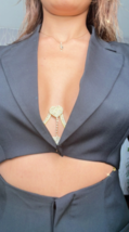 Chest Bracket Pendant Heart Butterfly Bras Chain Body Jewellery Rhinestone - £11.79 GBP