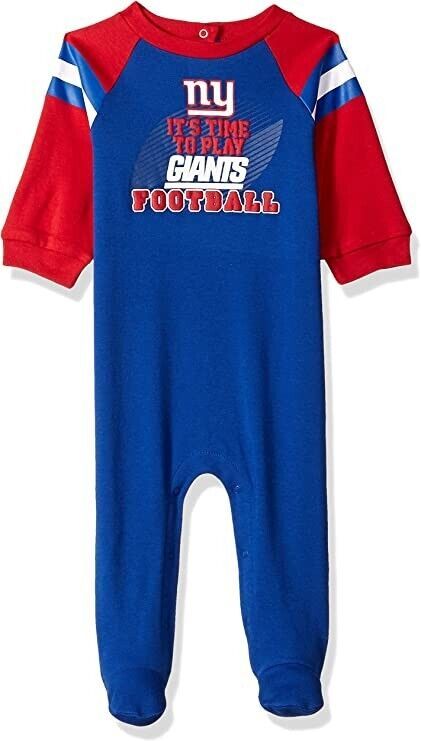 Primary image for NFL New York Giants Baby IT'S TIME TO PLAY Sleeper size 6-9 Month by Gerber