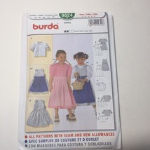 Burda 9824 Size 2-6 Child&#39;s Dress Apron Shirt - £10.28 GBP
