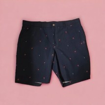 Penguin Men’s Navy Shorts Textured Flamingo Pineapple Pattern Size 40 Tr... - £16.96 GBP