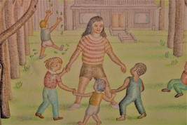 Mary Linn Wallace Colored Pencil, Children Playing - £26.97 GBP