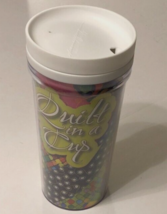 Dianne Springer Quilt in a Cup Hot Cold Plastic Coffee Insulated Lid Mug... - $23.86