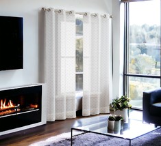 Set of Two 96&quot; Silver Sprinkled Embellishment Window Curtain Panels - $3,626.88 MXN