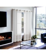Set of Two 96&quot; Silver Sprinkled Embellishment Window Curtain Panels - $3,611.93 MXN