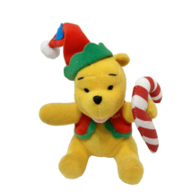 Vintage Applause Disney Christmas Winnie The Pooh Plush Stuffed Animal 6&quot; - £8.05 GBP