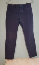 GAP Skinny Ankle Pants Women&#39;s Size 6 R Navy Blue Stretch Fabric Dress Pants - £7.82 GBP