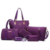 6PCS/SET Women Nylon Handbags  Crossbody Bag Purse Wallet Women Envelope Messeng - £146.51 GBP