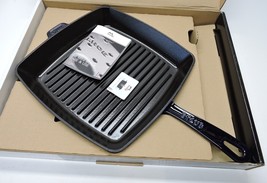 Staub Cast Iron 12-inch Square Grill Pan - Dark Blue, Made in France -NEW IN BOX - £149.91 GBP