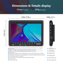 Neewer F100 7&#39;&#39; Camera Field Monitor Video Assist Slim IPS 1280x800 HDMI - £120.34 GBP