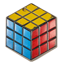 Rubik&#39;s Cube refrigerator magnet ARJON vintage 80s 1982 Hong Kong RUBIX CUBE - £7.90 GBP