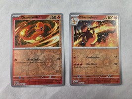 Pokemon TCG Charmeleon 005/165 Charmander 026/197 Reverse Holo Promo SET NM - $9.95