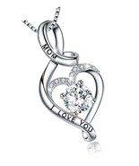 925 Sterling Silver Engraved Mom I Love You Infinity - £58.00 GBP