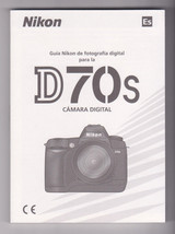 NIKON D70s Camara Digital-Spanish Manual-Espanol Guide-Instruction Book-... - $10.39
