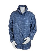 Forresters Drytech Rain Jacket Womens M Gore-Tex Blue Print Full Zip - $51.28 CAD