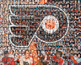 Philadelphia Flyers Mosaic Print Art Created Using the Greatest Flyer Players.  - £35.09 GBP+