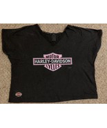 Women’s Harley-Davidson Crop T-Shirt, Size Large - £27.45 GBP