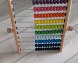 IKEA MULA Abacus Wooden 100 Rainbow Beads Counting Toy 10 Colors - $10.67