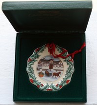 Boxed Longaberger Collector&#39;s Hometown Ornament 1999 Riding Through The Snow - £6.42 GBP