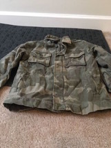 Old Navy Boys Camo Jacket Coat Full Zip Size XS - £30.86 GBP