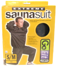 New Go Fit Extreme S/M Heavy Duty 2 Piece Sauna Suit in Black - £14.46 GBP