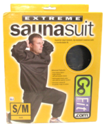 New Go Fit Extreme S/M Heavy Duty 2 Piece Sauna Suit in Black - $18.04