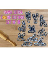 Set of 10 KAMA SUTRA Sex Positions Cookie cutters |  Adult Mature Couple... - $4.99+