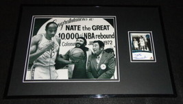 Nate Thurmond Signed Framed 11x17 Photo Display PP Warriors 10,000th Reb... - £69.85 GBP