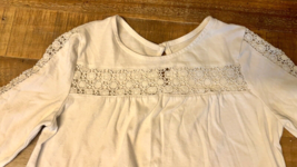 Old Navy Girls Long Sleeve Top With Crochet Detailing, Size 8 - $7.92