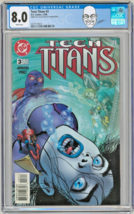 George Perez Pedigree Collection CGC 8.0 ~ Teen Titans 3 Pérez &amp; Dan Jurgens Art - £78.84 GBP