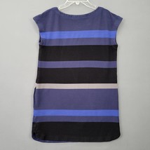 Max Studio Women Dress Size S Blue Stretch Mini Preppy Stripe Cap Sleeve Casual - £7.31 GBP