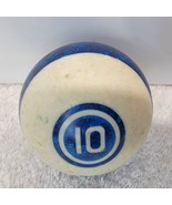 Vintage Billiard Pool Ball 2 1/4&quot; Blue #10 Replacement Double Circle Str... - £8.07 GBP