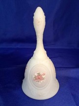Fenton Custard Bell with Hand Painted Roses (signed By S. Hart) - £29.81 GBP