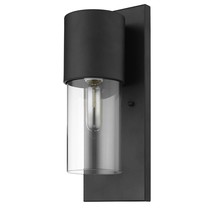 Contemporary Matte Black and Glass Wall Light - £212.09 GBP