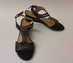Diba London Womens Shoes Sandals Black Cut-Outs Peep Toe Jessica Size 7 M - £43.49 GBP