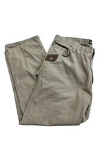 Wrangler Riggs Pants Mens 44x30 Khaki Rip Stop Workwear Carpenter - £21.41 GBP