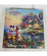 2016 Thomas Kinkade Disney Minnie and Mickey Mouse Kiss 750 Piece Puzzle - £8.43 GBP