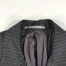 Canali Proposta Blazer Mens 52 R Gray Pinstripes Wool Three Buttons Notch - £51.19 GBP