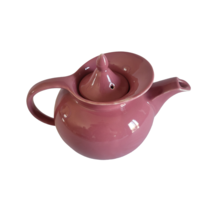 Vintage HALL Teapot Windshield Design Maroon w/ Lid 6 Cup capacity Plum Purple - £14.00 GBP