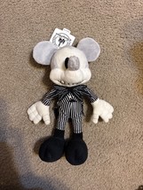 Mickey Mouse Jack Skellington 10” Plush Disney Parks Nightmare Before Ch... - £13.47 GBP