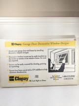 NEW CLOPAY Garage Door Decorative Window Design panel WHITE SUNSET 503 i... - $122.81 CAD