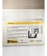 NEW CLOPAY Garage Door Decorative Window Design panel WHITE SUNSET 503 i... - $90.00