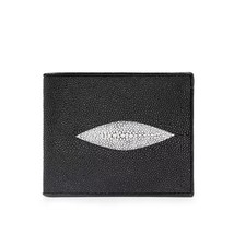 Classical 5 ColorsUnisex Style Exotic Leather Men Women Short Wallet Stingray Sk - £91.51 GBP