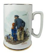 Norman Rockwell Museum COFFEE CUP Mug Looking Out to Sea 1985 Old Sailor... - £10.08 GBP