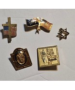Vintage Lapel Pin Badge USA Australia Logo Hospital Memorabilia Lot of 5 - $10.00