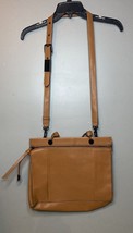 FOLEY + CORINNA Large Tan Leather Cross Body Handle Handbag Purse Tote - $26.18