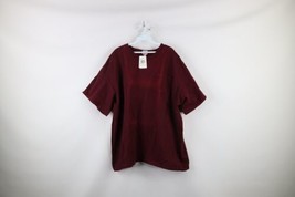NOS Vtg 90s Carhartt Mens 2XL Spell Out Short Sleeve Pocket T-Shirt Burgundy USA - £34.91 GBP