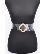  Rhinestone Metal Buckle Clear Belt - $23.55