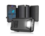 Solar Charger 38800Mah Solar Power Bank With Dual 5V3.1A Outputs 10W Qi ... - $74.99